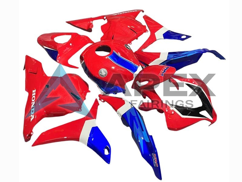 White Red Blue HRC - Honda CBR600RR (2009-2012) ABS Fairings | Apex Fairings — view 2