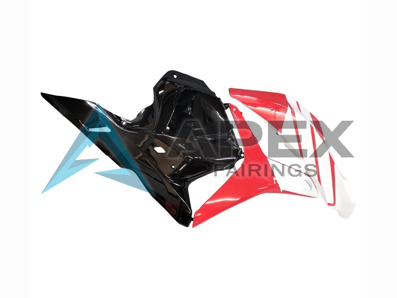 White Red Glossy Black  - Honda CBR600RR (2009-2012) ABS Fairings | Apex Fairings — view 4