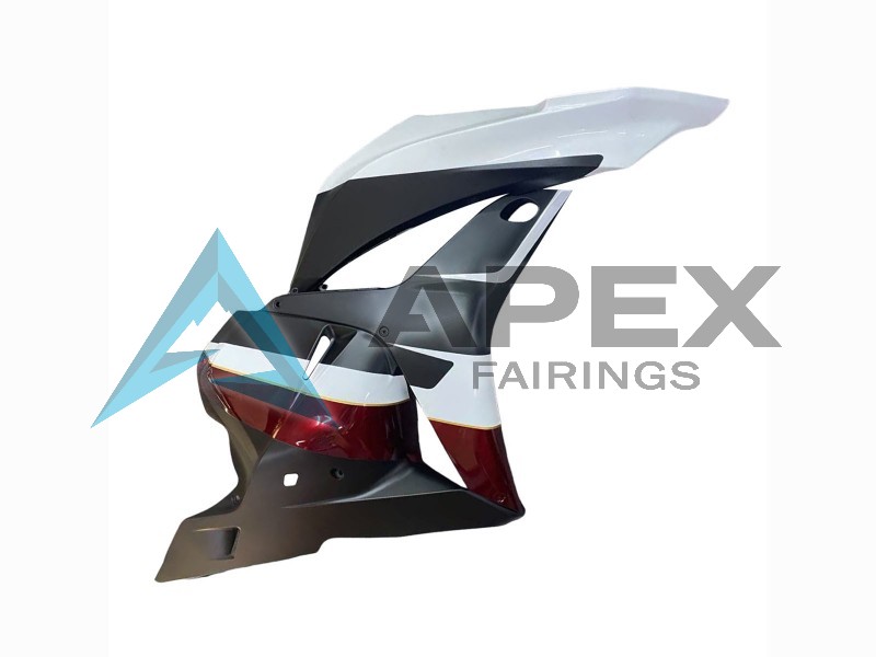 White Red Matte Black - Honda CBR600RR (2009-2012) ABS Fairings | Apex Fairings — view 4