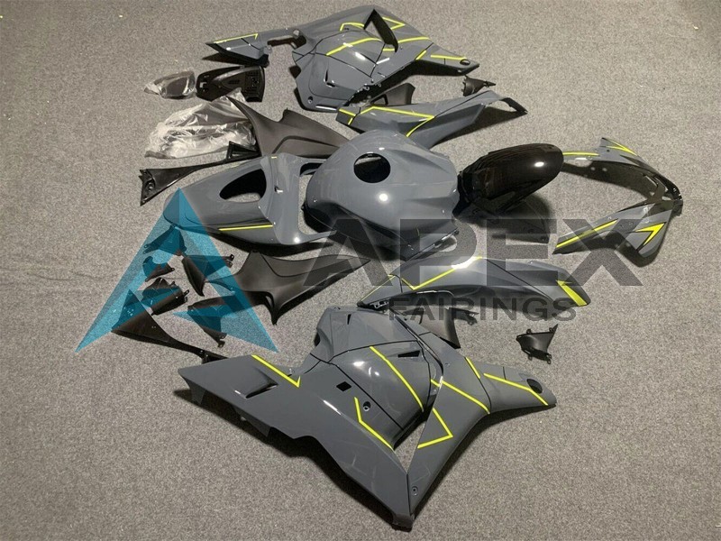 Dark Nardo Grey Yellow - Honda CBR600RR (2009-2012) ABS Fairings | Apex Fairings — view 2