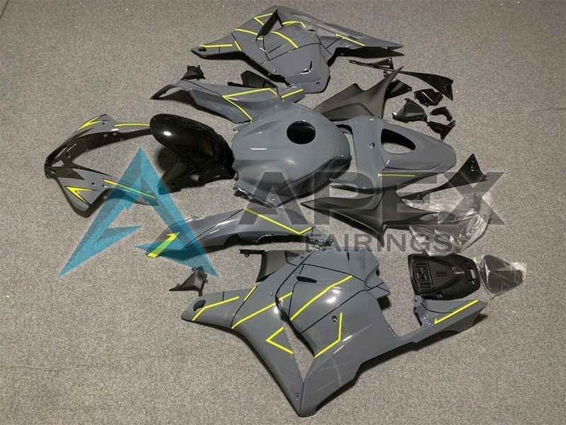 Dark Nardo Grey Yellow - Honda CBR600RR (2009-2012) ABS Fairings | Apex Fairings — view 3