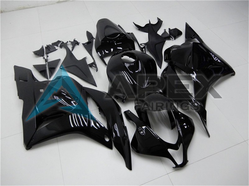 Glossy Black  - Honda CBR600RR (2009-2012) ABS Fairings | Apex Fairings — view 2