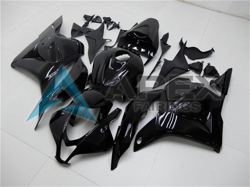 Glossy Black  - Honda CBR600RR (2009-2012) ABS Fairings | Apex Fairings — view 3