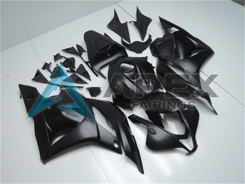 Matte Black - Honda CBR600RR (2009-2012) ABS Fairings | Apex Fairings — view 2