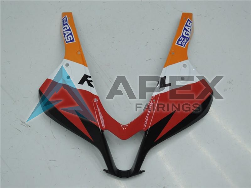 Orange White Red Glossy Black Repsol Full  - Honda CBR600RR (2009-2012) ABS Fairings | Apex Fairings — view 4