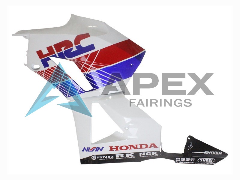 White Red Blue HRC - Honda CBR600RR EURO Spec (2013-2023) ABS Fairings | Apex Fairings — view 4
