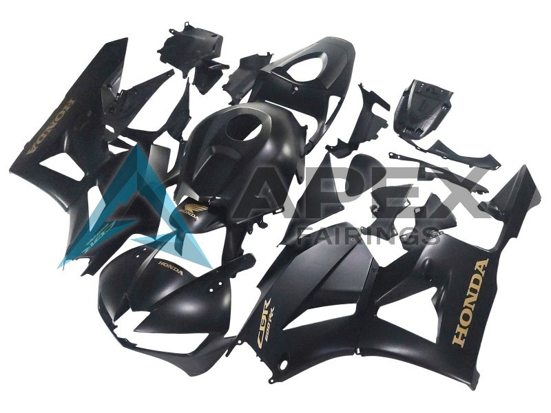Matte Black Gold Decals - Honda CBR600RR EURO Spec (2013-2023) ABS Fairings | Apex Fairings — view 2