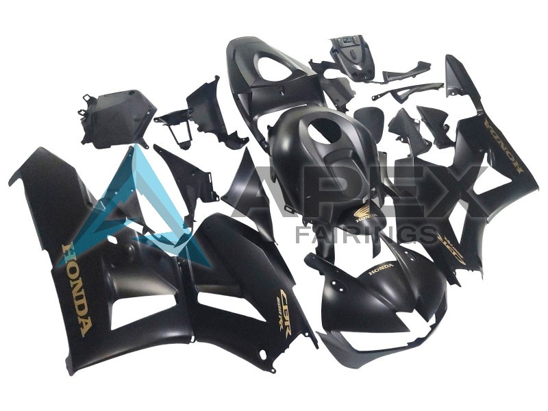 Matte Black Gold Decals - Honda CBR600RR EURO Spec (2013-2023) ABS Fairings | Apex Fairings — view 3