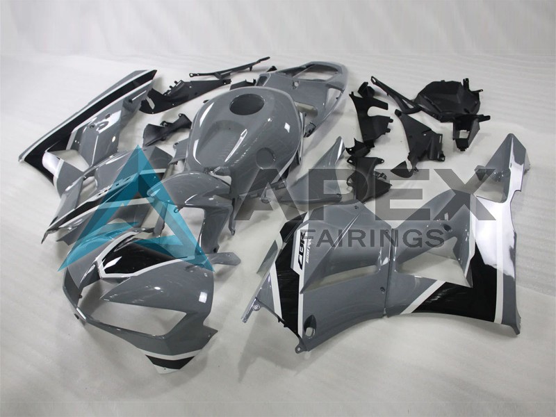 Nardo Grey Glossy Black - Honda CBR600RR EURO Spec (2013-2023) ABS Fairings | Apex Fairings — view 3
