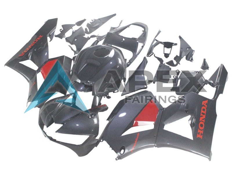 Black Carbon Fiber Red - Honda CBR600RR USA Spec (2013-2026) ABS Fairings | Apex Fairings — view 2