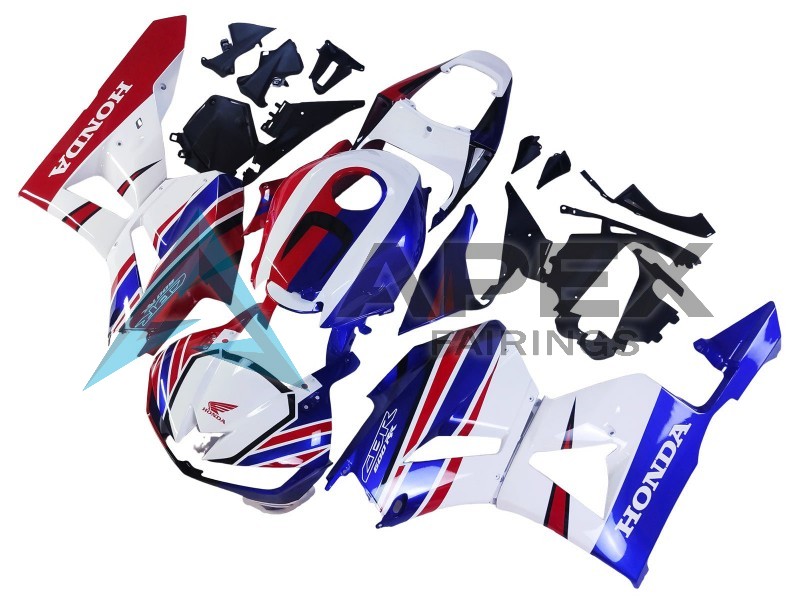 White Red Blue - Honda CBR600RR USA Spec (2013-2026) ABS Fairings | Apex Fairings — view 3