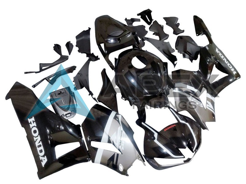 Silver Glossy Black - Honda CBR600RR USA Spec (2013-2026) ABS Fairings | Apex Fairings — view 2