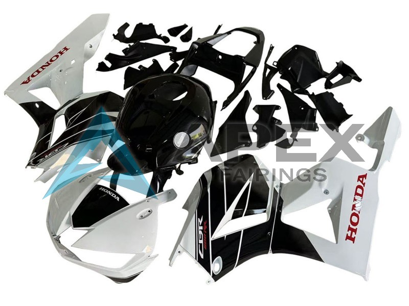 White Glossy Black  - Honda CBR600RR USA Spec (2013-2026) ABS Fairings | Apex Fairings — view 3