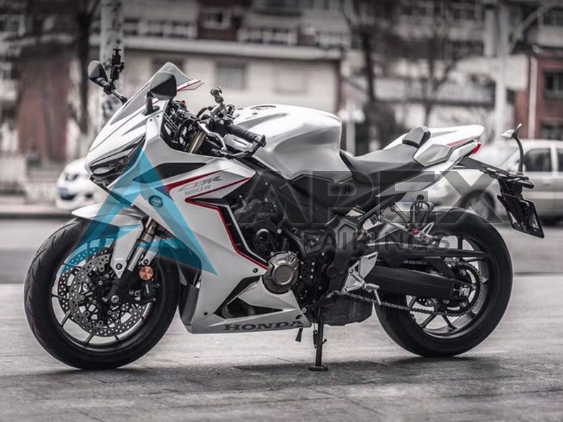 White Red Black - Honda CBR650R (2019-2020) ABS Fairings | Apex Fairings — view 3