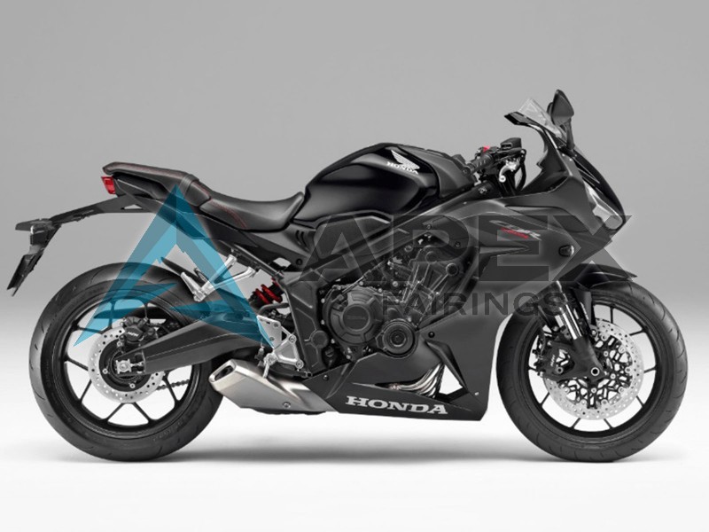 Matte Black - Honda CBR650R (2021-2023) ABS Fairings | Apex Fairings — view 2