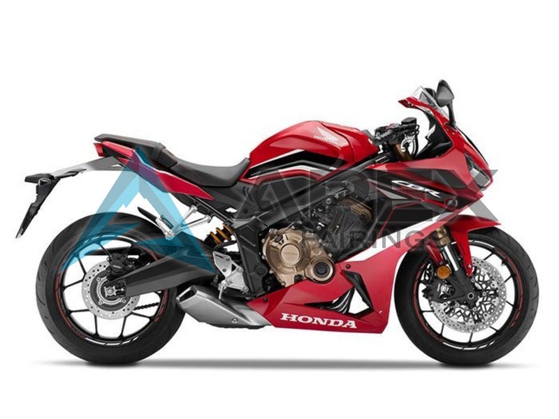 Red White Black - Honda CBR650R (2021-2023) ABS Fairings | Apex Fairings — view 2
