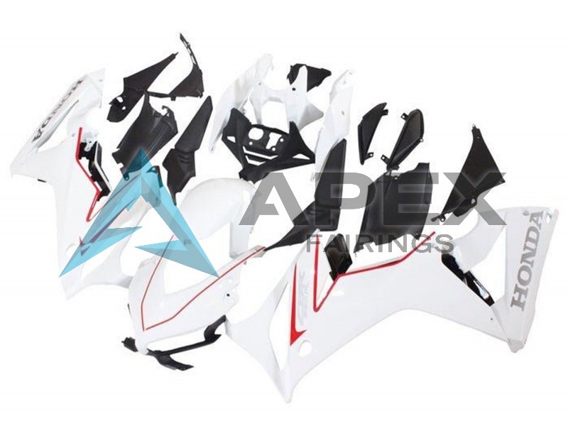White Red Black - Honda CBR650R (2021-2023) ABS Fairings | Apex Fairings — view 2