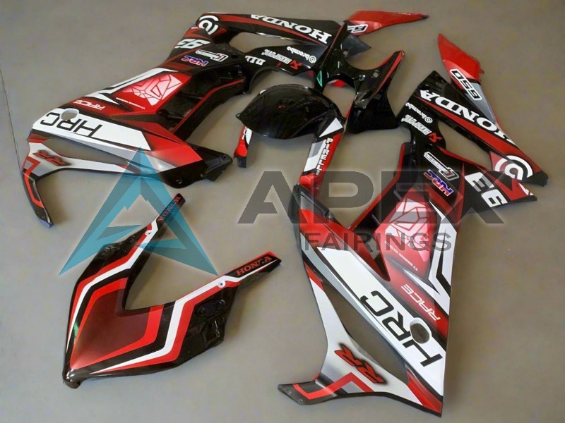 White Red Glossy Black HRC - Honda CBR650R (2021-2023) ABS Fairings | Apex Fairings — view 2