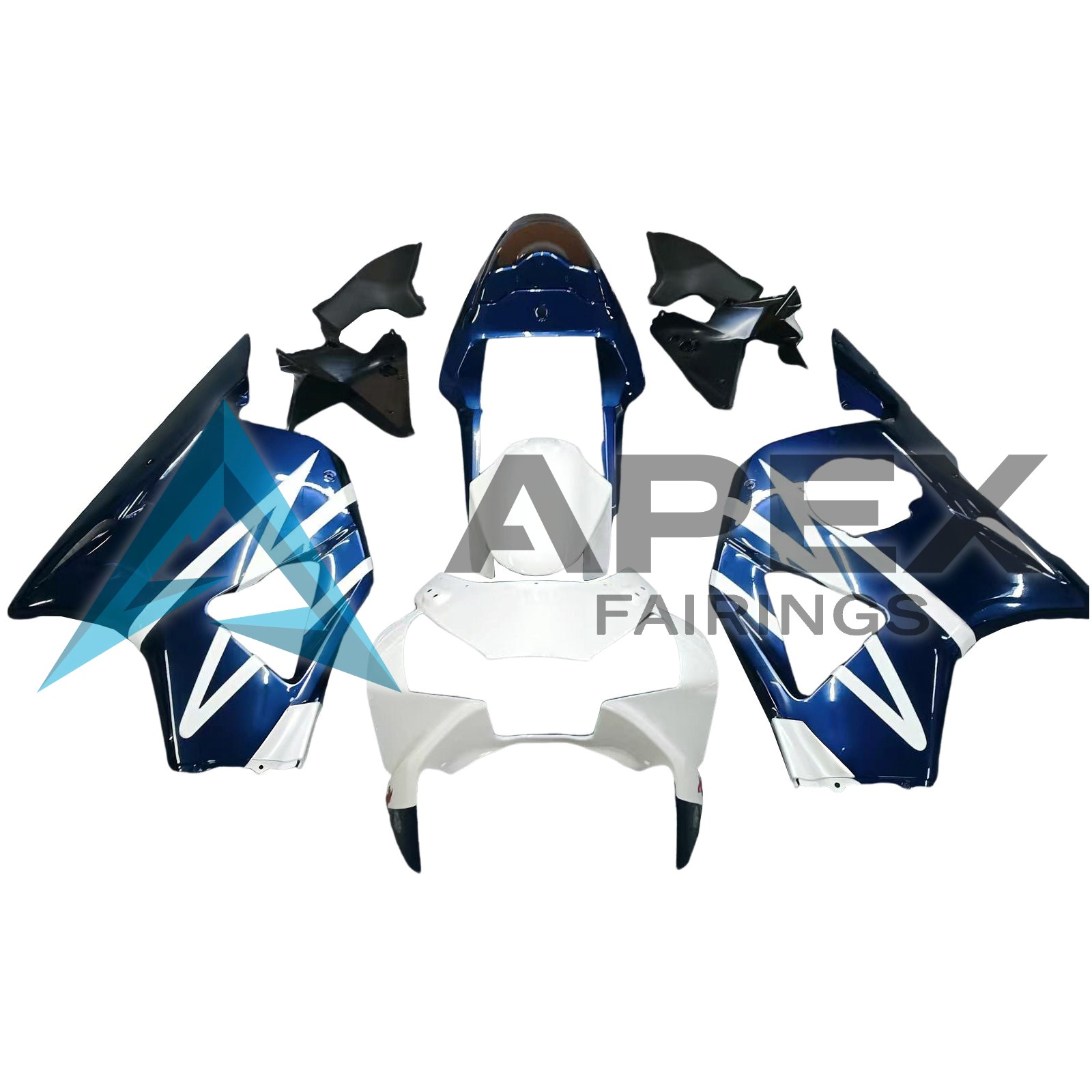 Blue & White - Honda CBR900RR CBR959RR (2002-2003) ABS Fairings | Apex Fairings