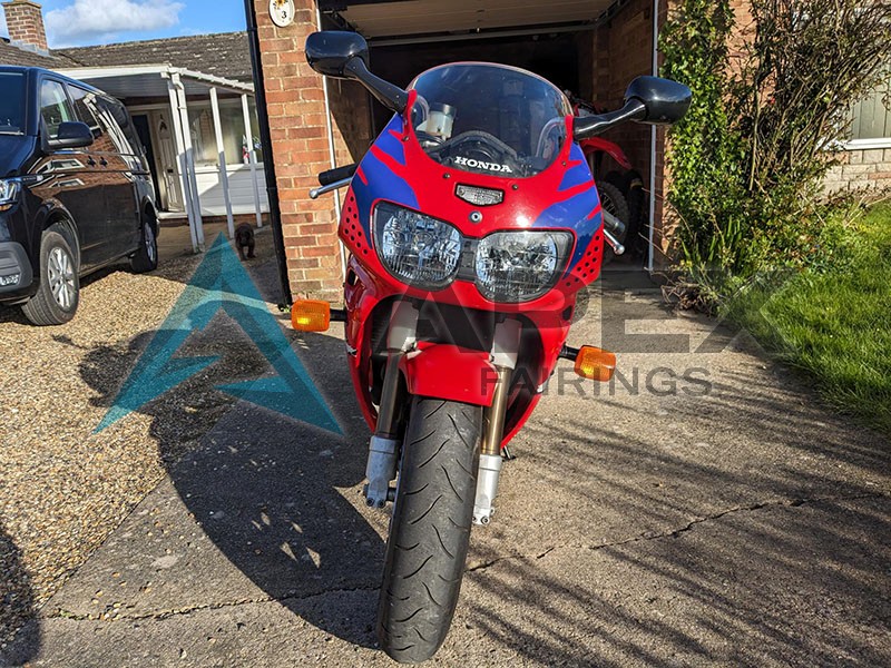 Red Blue White  - Honda CBR900RR CBR893RR SC28 (1994-1995) ABS Fairings | Apex Fairings — view 2