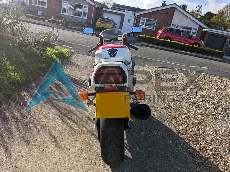 Red Blue White  - Honda CBR900RR CBR893RR SC28 (1994-1995) ABS Fairings | Apex Fairings — view 4