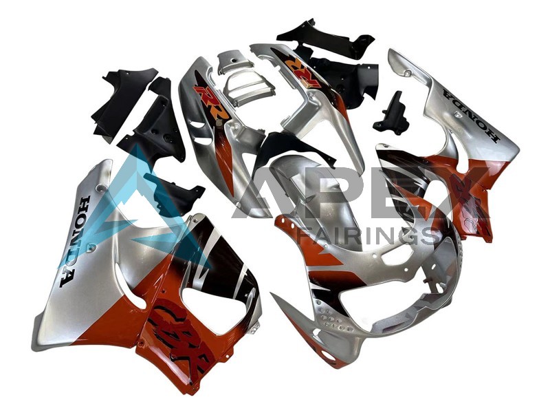 Silver Red Glossy Black  - Honda CBR900RR CBR893RR SC33 (1996-1997) ABS Fairings | Apex Fairings — view 2