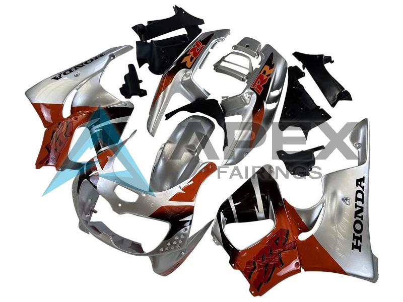 Silver Red Glossy Black  - Honda CBR900RR CBR893RR SC33 (1996-1997) ABS Fairings | Apex Fairings — view 3