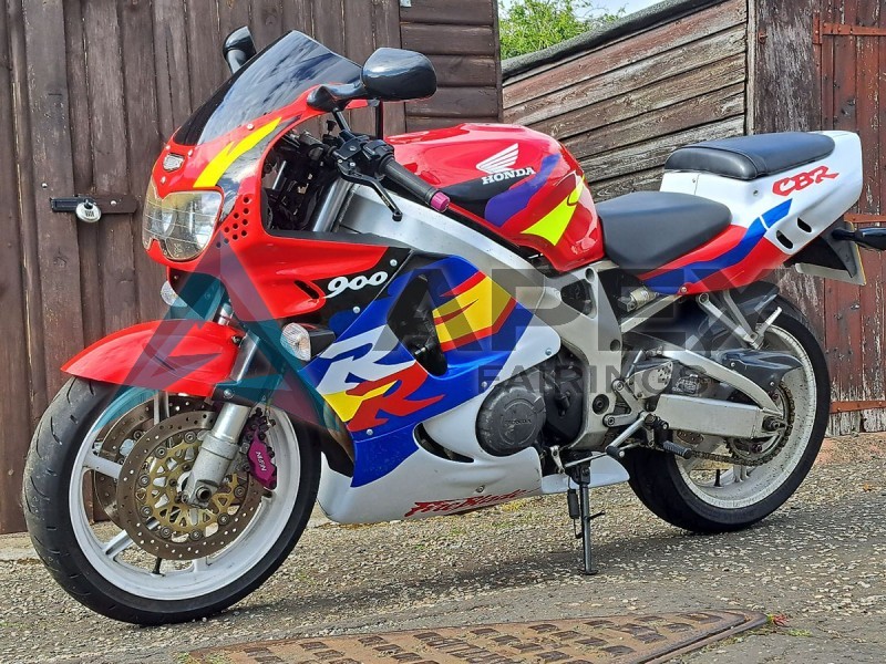 White Red Blue Yellow  - Honda CBR900RR CBR893RR SC33 (1996-1997) ABS Fairings | Apex Fairings — view 2