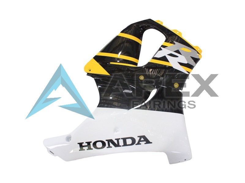 White Yellow Glossy Black  - Honda CBR900RR CBR919RR SC33 (1998-1999) ABS Fairings | Apex Fairings — view 4