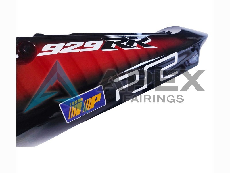 Red White Glossy Black PlayStation 2  - Honda CBR900RR CBR929RR SC44 (2000-2001) ABS Fairings | Apex Fairings — view 4
