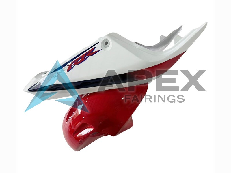 White Red Blue  - Honda CBR900RR CBR929RR SC44 (2000-2001) ABS Fairings | Apex Fairings — view 4
