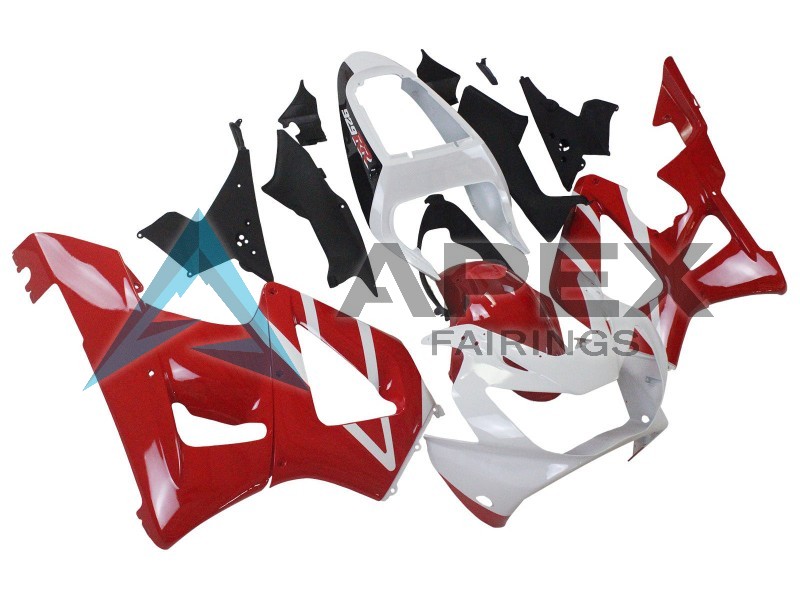 White Red  - Honda CBR900RR CBR929RR SC44 (2000-2001) ABS Fairings | Apex Fairings — view 2