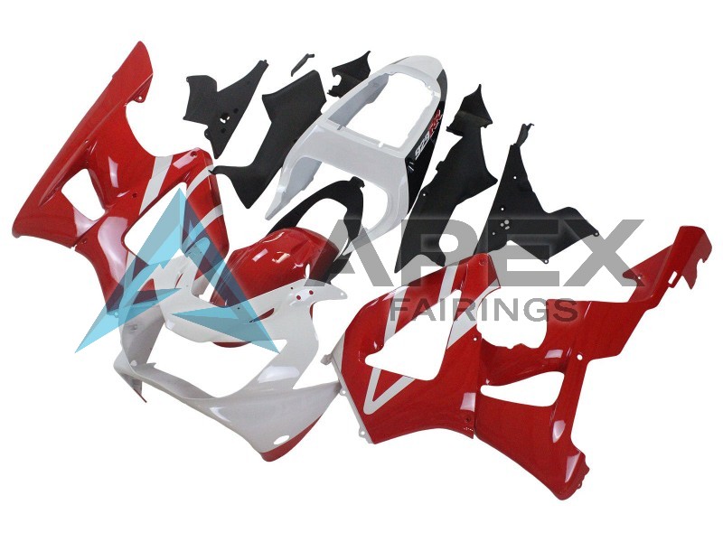White Red  - Honda CBR900RR CBR929RR SC44 (2000-2001) ABS Fairings | Apex Fairings — view 3