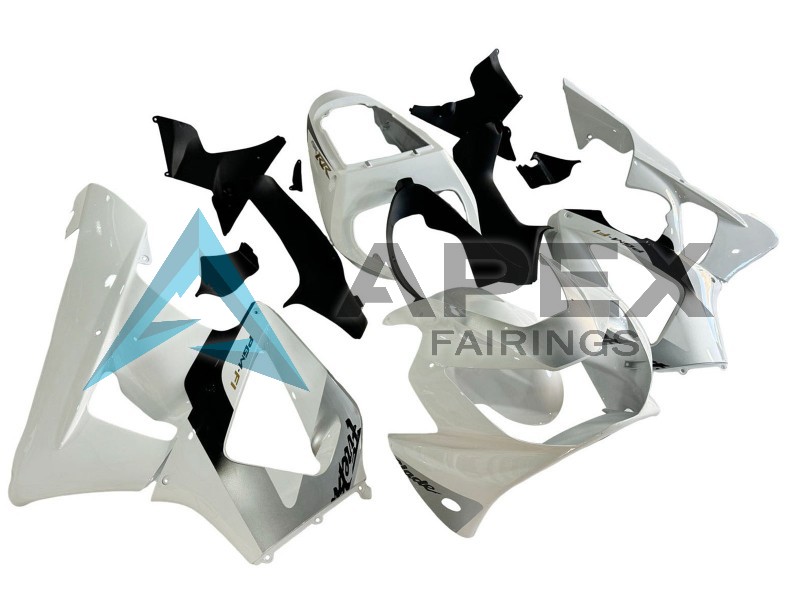 White Silver  - Honda CBR900RR CBR929RR SC44 (2000-2001) ABS Fairings | Apex Fairings — view 3