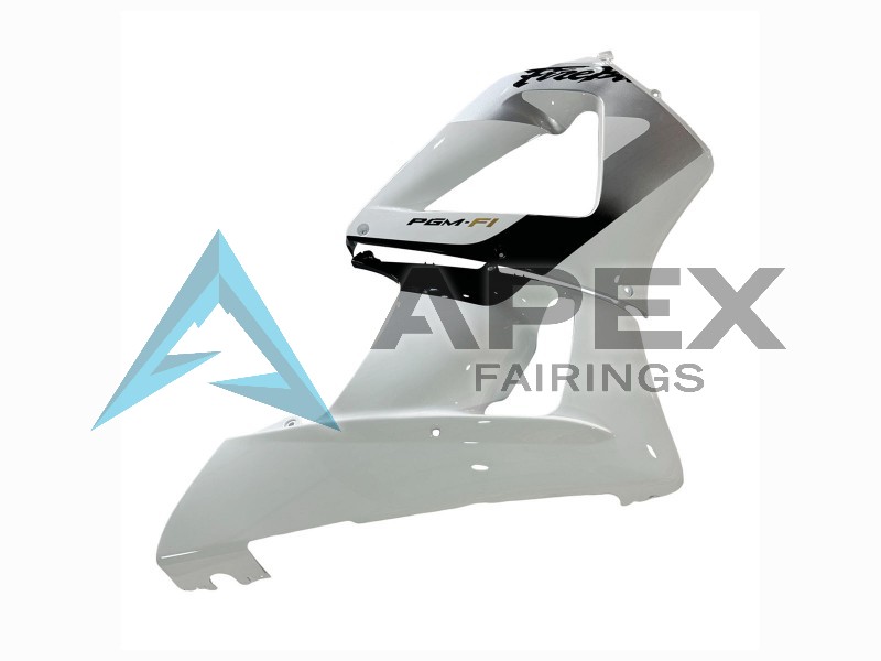 White Silver  - Honda CBR900RR CBR929RR SC44 (2000-2001) ABS Fairings | Apex Fairings — view 4