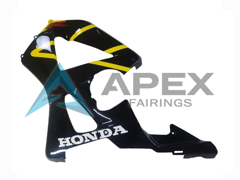 Yellow Glossy Black  - Honda CBR900RR CBR929RR SC44 (2000-2001) ABS Fairings | Apex Fairings — view 4