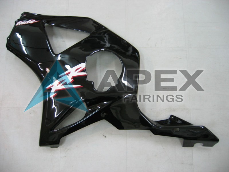 Glossy Black  - Honda CBR900RR CBR954RR SC50 (2002-2003) ABS Fairings | Apex Fairings — view 4