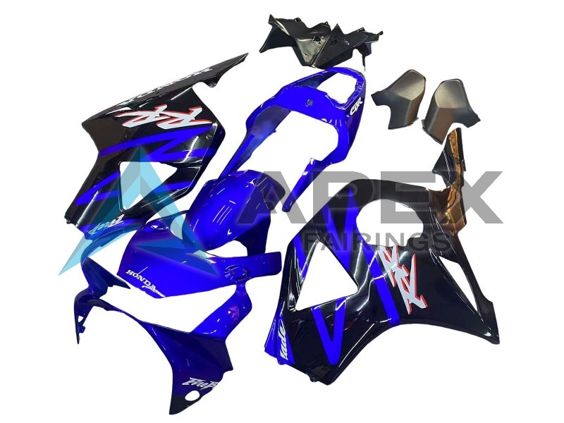 Blue Glossy Black - Honda CBR900RR CBR954RR SC50 (2002-2003) ABS Fairings | Apex Fairings — view 3