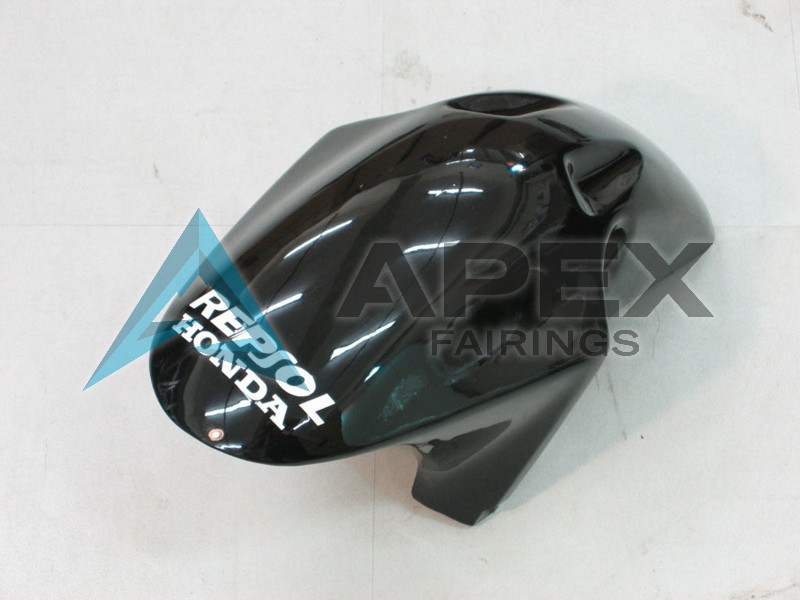 Silver Glossy Black  - Honda CBR900RR CBR954RR SC50 (2002-2003) ABS Fairings | Apex Fairings — view 4