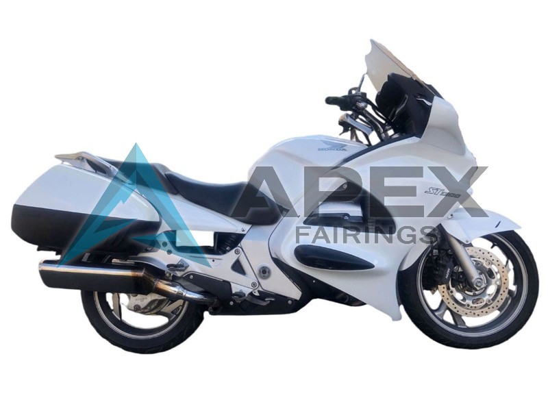 Pearl White - Honda Honda ST 1300 / Pan European 1300 (2002-2016) ABS Fairings | Apex Fairings — view 2