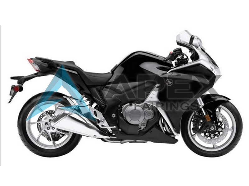 Black Carbon Fiber - Honda VFR1200F (2010-2013) ABS Fairings | Apex Fairings — view 2