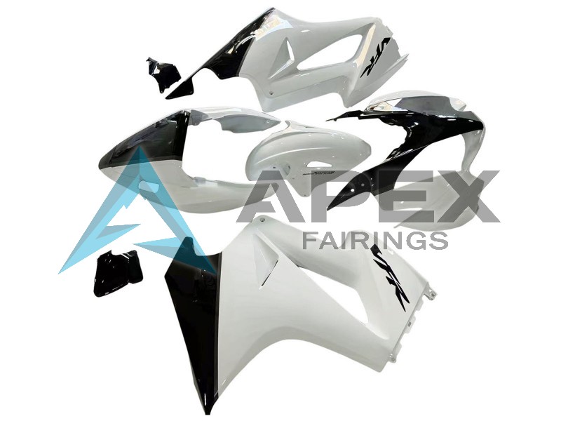 Pearl White Glossy Black Decal - Honda VFR800 Interceptor RC46 (2002-2016) ABS Fairings | Apex Fairings — view 2