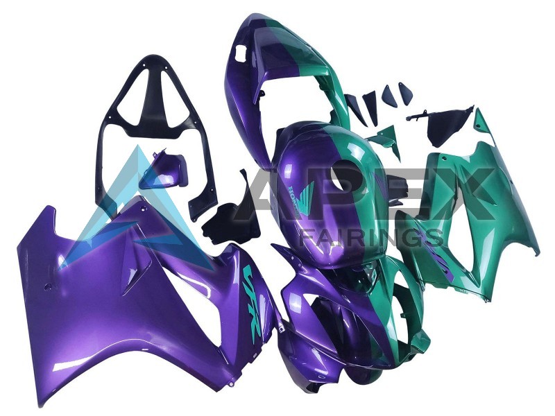 Purple Green - Honda VFR800 Interceptor RC46 (2002-2016) ABS Fairings | Apex Fairings — view 3