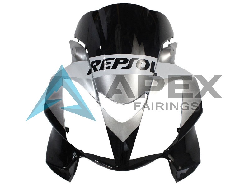 Silver Glossy Black Repsol - Honda VFR800 Interceptor RC46 (2002-2016) ABS Fairings | Apex Fairings — view 4