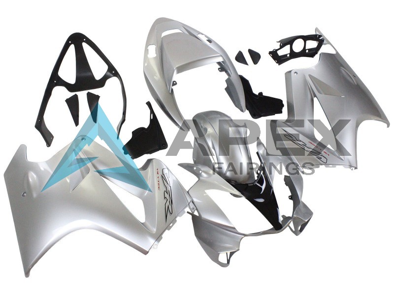 Silver  - Honda VFR800 Interceptor RC46 (2002-2016) ABS Fairings | Apex Fairings — view 2