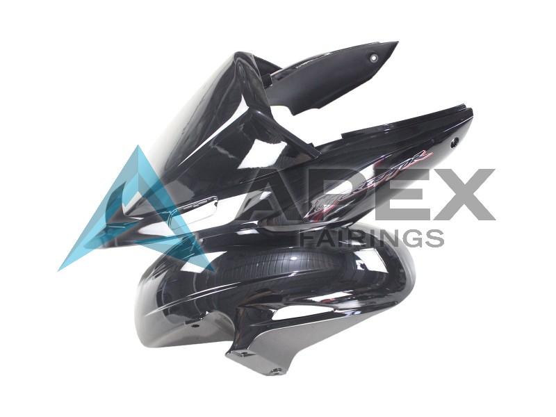 Glossy Black - Honda VFR800 Interceptor RC46 (2002-2016) ABS Fairings | Apex Fairings — view 4