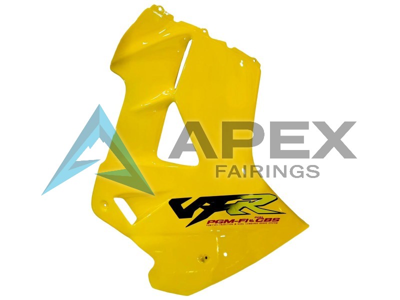 Yellow - Honda VFR800 Interceptor RC46 (1998-2001) ABS Fairings | Apex Fairings — view 4