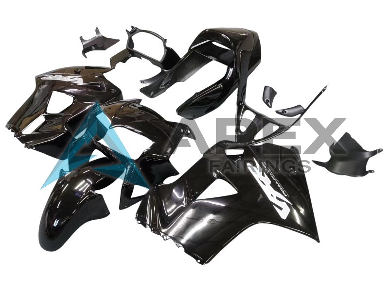 Glossy Black - Honda VFR800 Interceptor RC46 (1998-2001) ABS Fairings | Apex Fairings — view 2