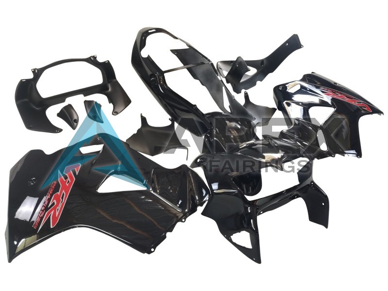 Glossy Black Red Decal - Honda VFR800 Interceptor RC46 (1998-2001) ABS Fairings | Apex Fairings — view 2