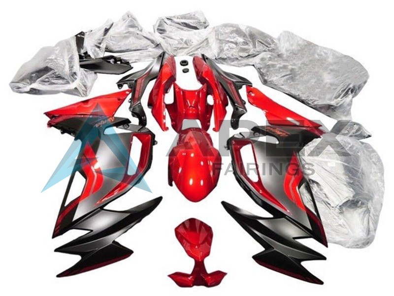 Red Matte Black - Kawasaki Ninja650 / Ninja650R (2020-2026) ABS Fairings | Apex Fairings